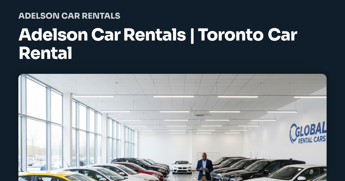 Adelson Car Rentals | Toronto Car Rental